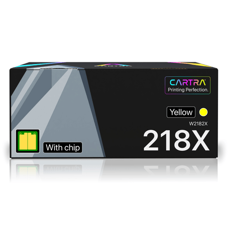 HP 218X Yellow High Yield Toner Cartridge With Smart Chip (W2182X) - Cartra