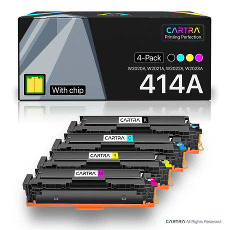HP 414A Toner Cartridge Set (4 - Pack) With Smart Chips - Cartra