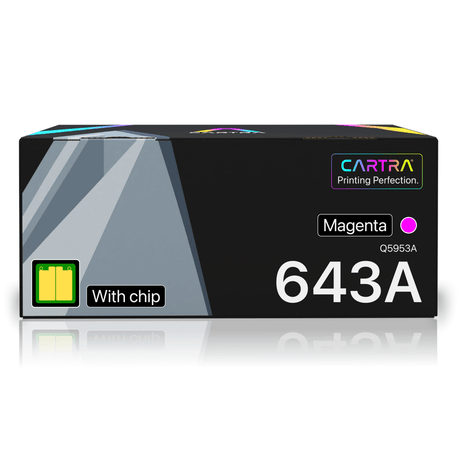 HP 643A Magenta Toner Cartridge With Smart Chip (Q5953A) - Cartra