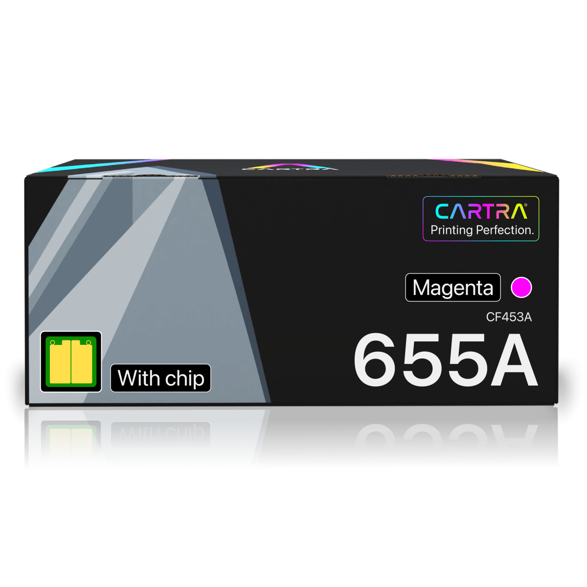 HP 655A Magenta Toner Cartridge With Smart Chip (CF453A) - Cartra