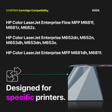 HP 655X Cyan High Yield Toner Cartridge With Smart Chip (CF451X) - Cartra
