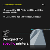 HP 80A Black Toner Cartridge With Smart Chip (CF280A) - Cartra