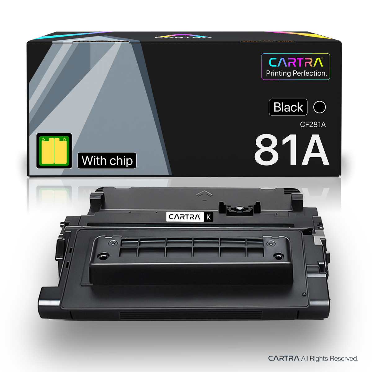 HP 81A Black Toner Cartridge With Smart Chip (CF281A) - Cartra