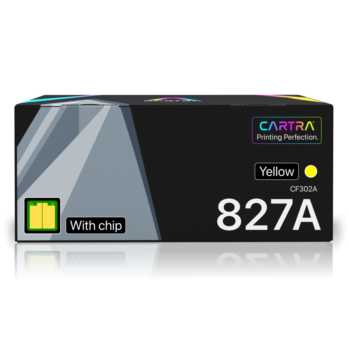 HP 827A Yellow Toner Cartridge With Smart Chip (CF302A) - Cartra