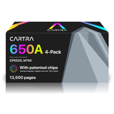 650A Toner Cartridge Set (4-Pack) With Smart Chips